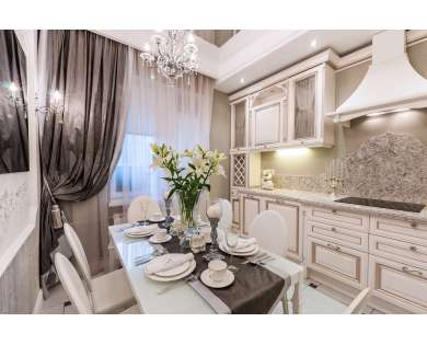 Классическая кухня Лаура (массив березы) Классическая кухня Лаура (массив березы)